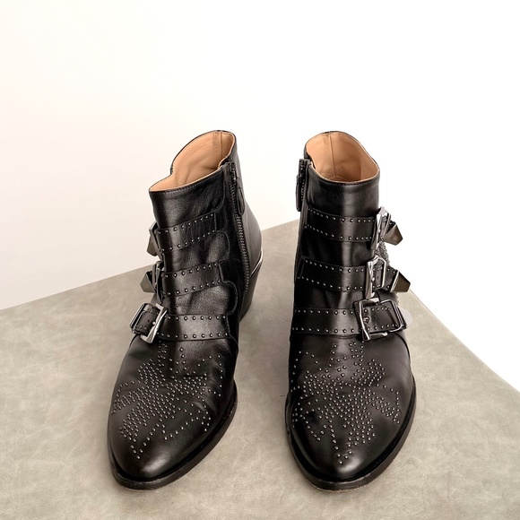 Chloé Black Susanna Studded Boot - Picture 3 of 9